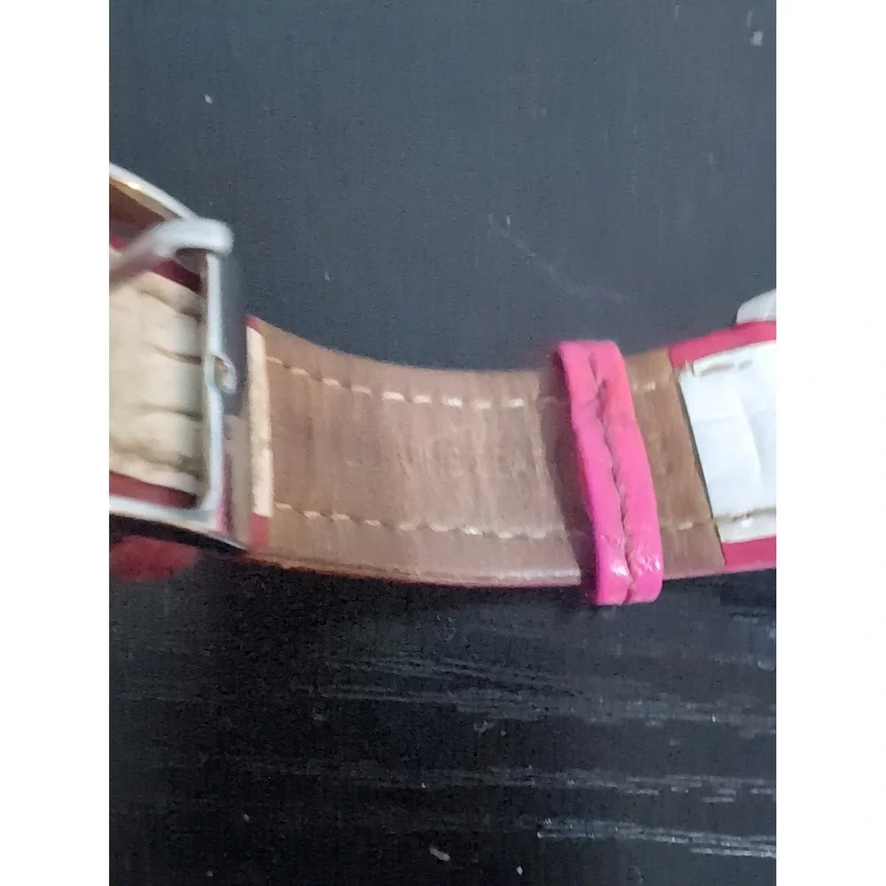 Lacoste Women's Stainless Steel Pink & White Leather‎ Band Watch